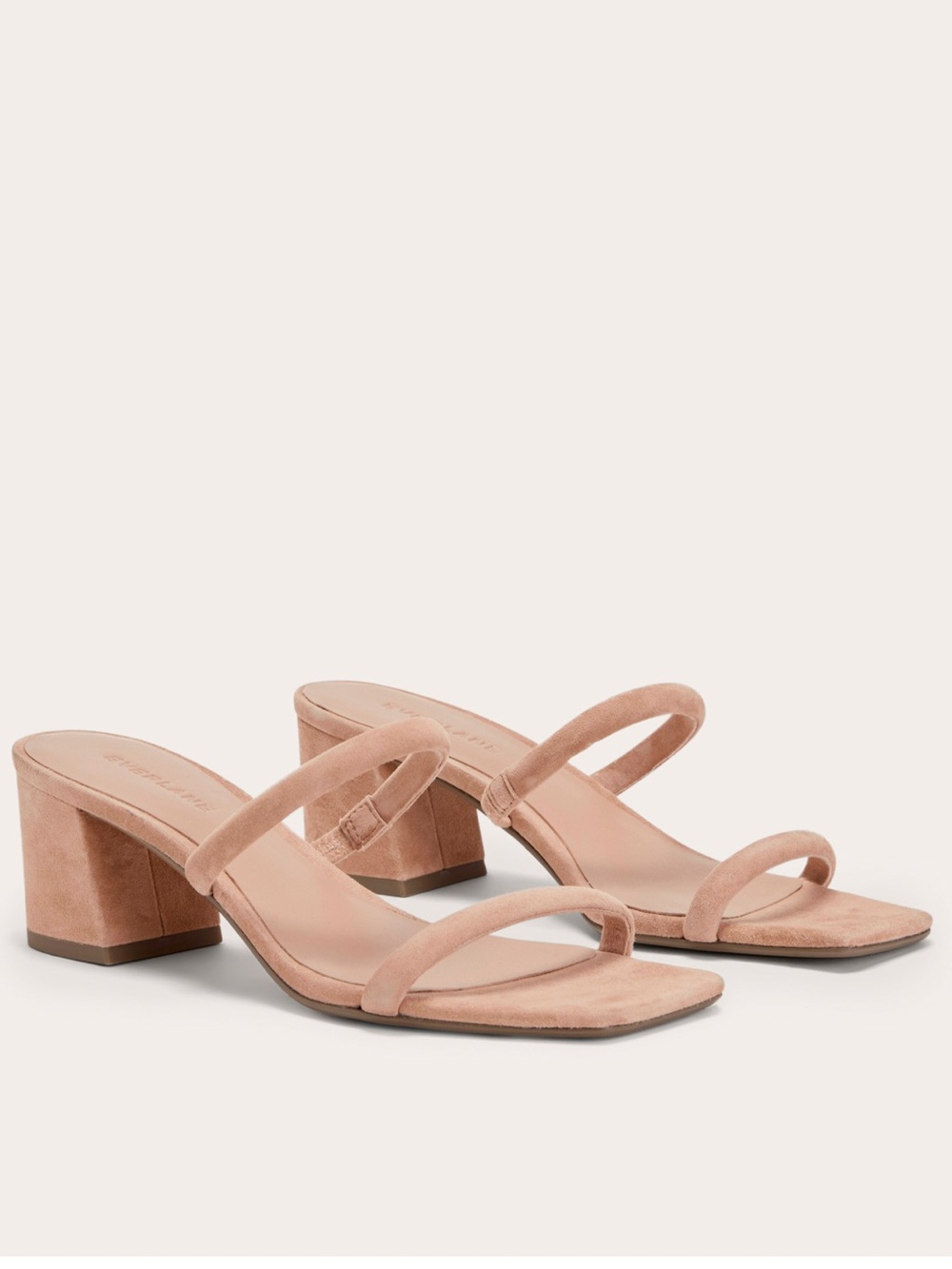 Everlane Shoes 11 Double Strap Sandals Tan Suede